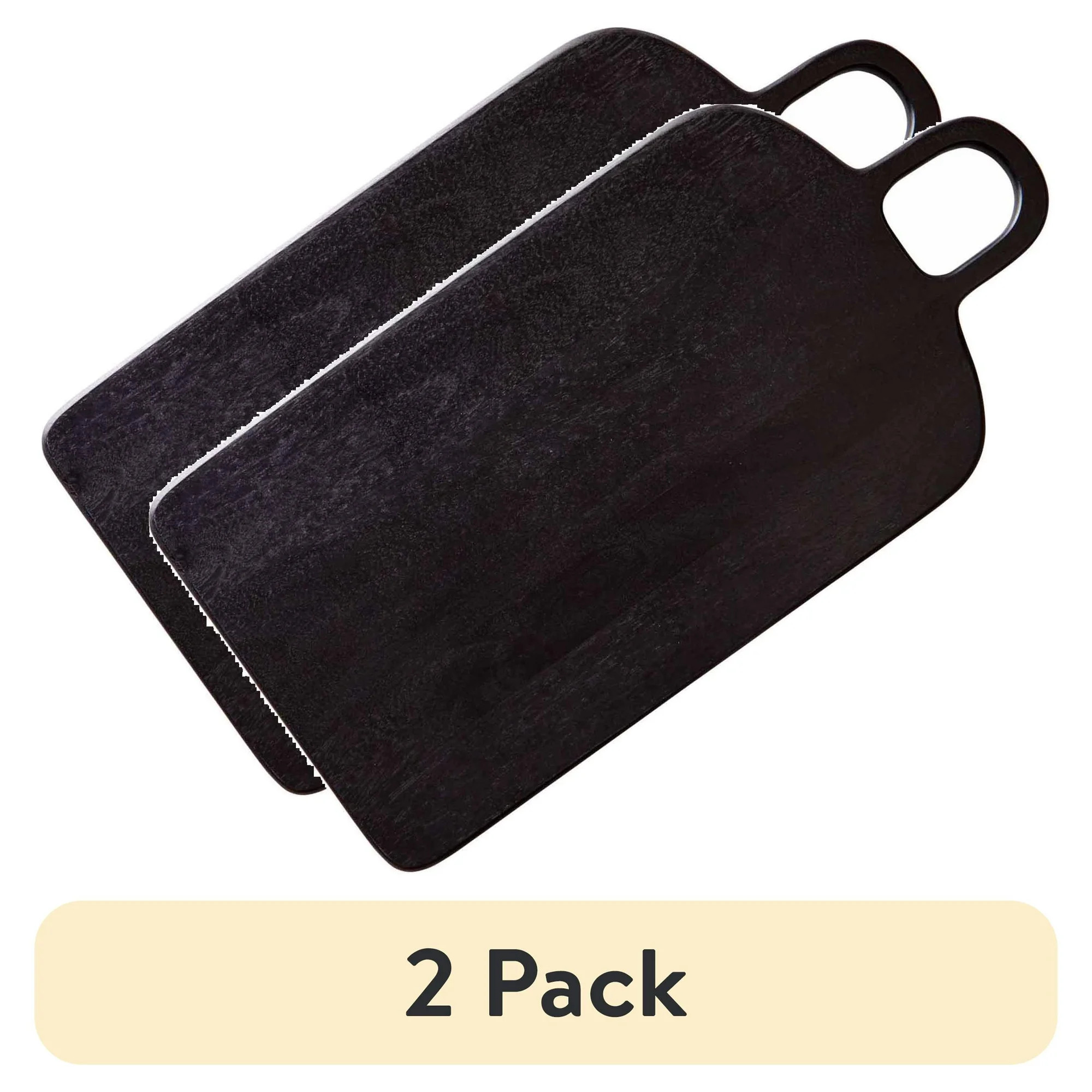 (2 pack) Better Homes & Garden Black Wood Serving Board | Walmart (US)