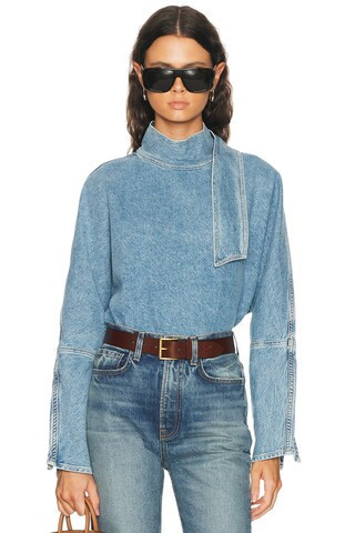 AGOLDE Kembra Top in Blue | FWRD 