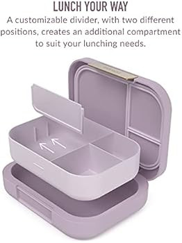 Bentgo® Modern - Versatile 4-Compartment Bento-Style Lunch Box for Adults and Teens, Leak-Resist... | Amazon (US)