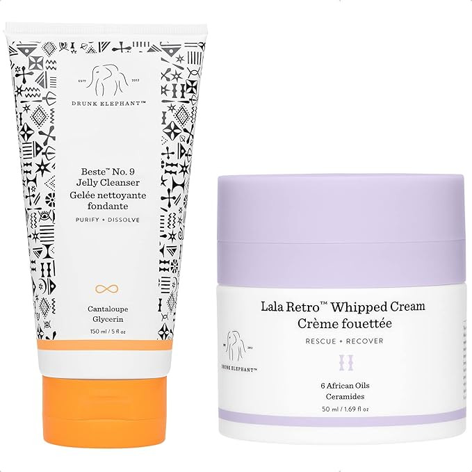 Drunk Elephant Hit It Off Face Wash and Facial Moisturizer Set Beste No. 9 Jelly Cleanser (150 mL... | Amazon (US)