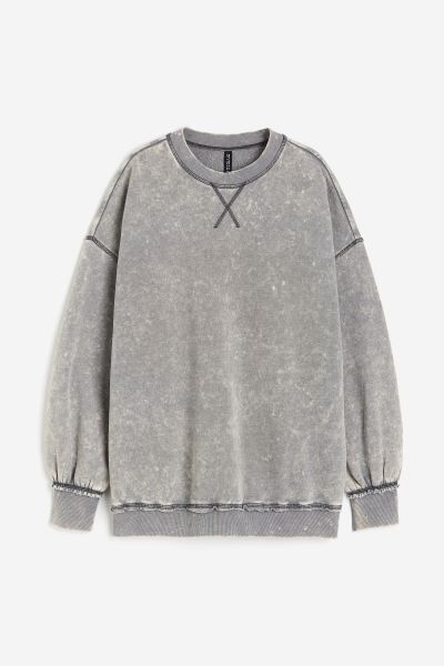 Oversized Sweatshirt - Gray - Ladies | H&M US | H&M (US + CA)
