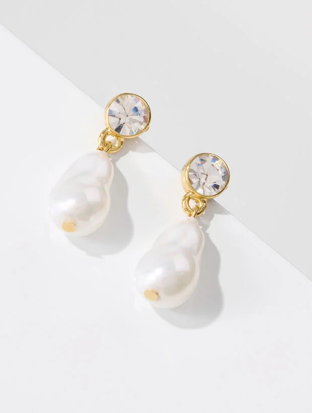 Baroque Pearl Drop Earrings | Talbots