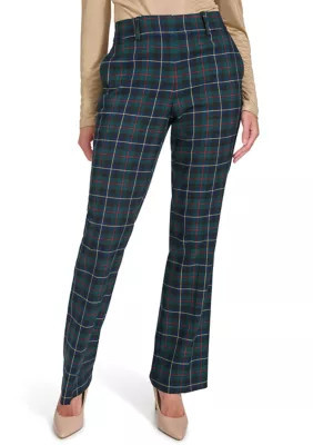 Tommy Hilfiger Women's Plaid Sutton Bootcut Trouser Pants | Belk