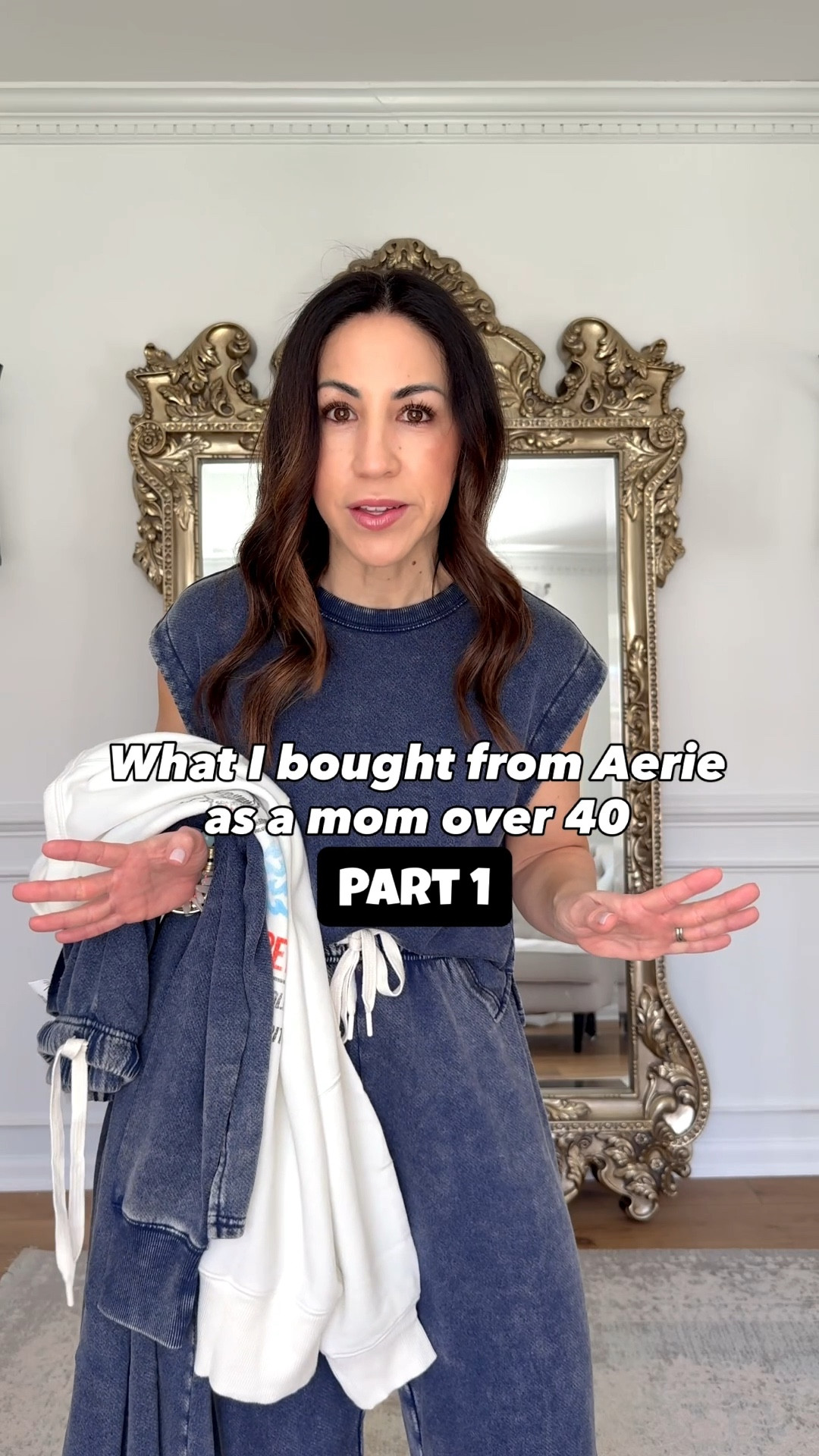 I’ve got a big Aerie haul on deck for next week but I couldn’t wait to share what’s come in so far. Holy cow are these comfy spring outfits good! The comfiest fabrics, pants come in lengths & almost everything on sale. 

Jewelry code HOUSEOFLEO20. Wide leg pants small short joggers, XS short. Graphic sweatshirt XS. Crewneck small. Tank Xs. Sandals TTS. Sneaker size down. 

#LTKOver40 #LTKPetite #LTKSaleAlert