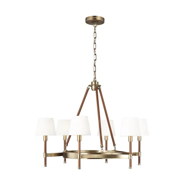 Katie 6 - Light Dimmable Wagon Wheel Chandelier | Wayfair North America
