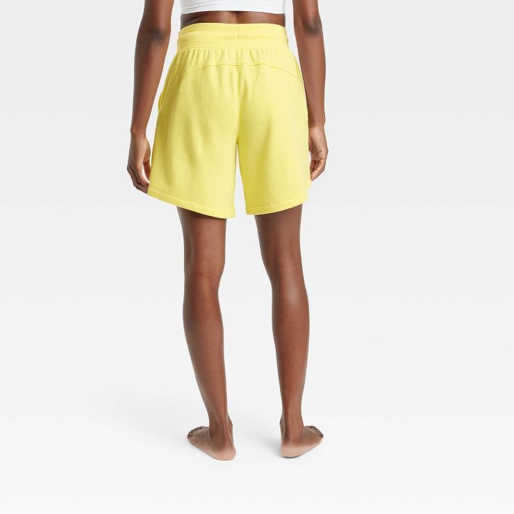 Women's High-Rise Cotton Fleece Shorts 8" - All in Motion™ | Target