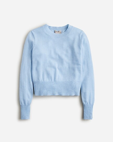 Cashmere shrunken crewneck sweater | J. Crew US