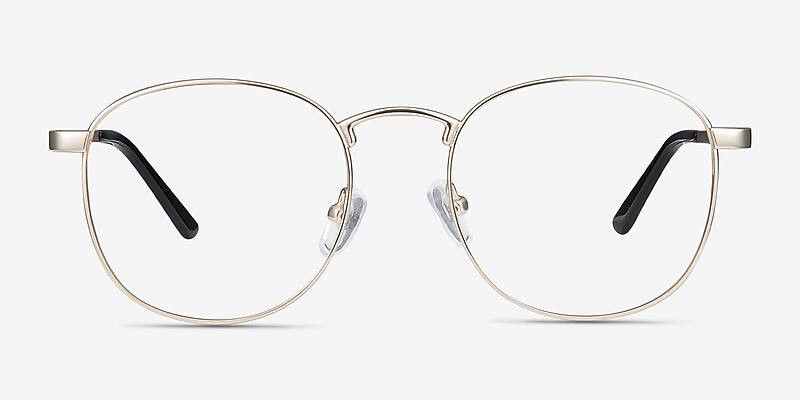 St Michel Round Golden Full Rim Eyeglasses | Eyebuydirect | EyeBuyDirect.com