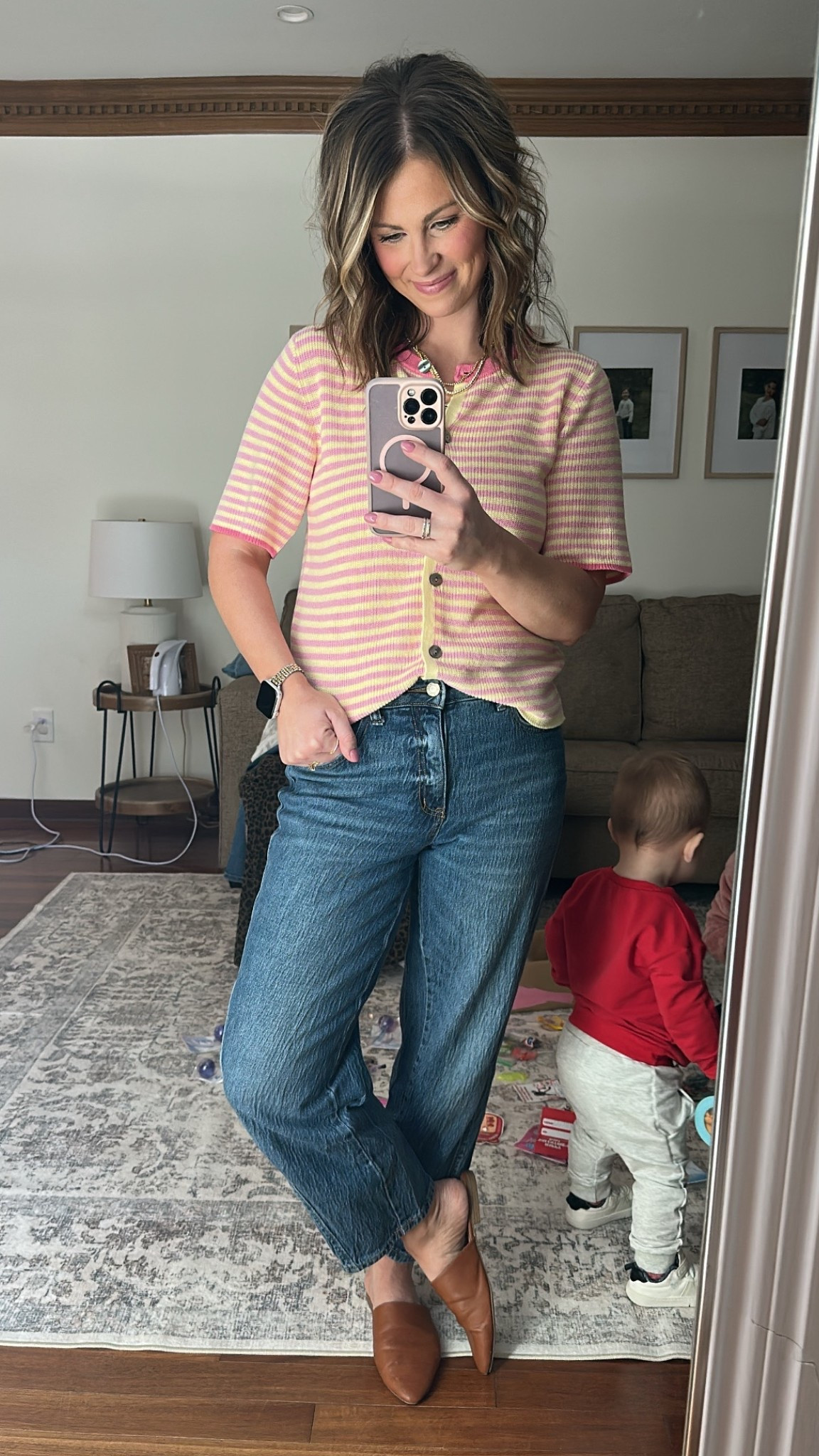 Size large in top, Amazon prime and perfect for spring! // jeans true to size! // 

#LTKootd #LTKSaleAlert #LTKMidsize