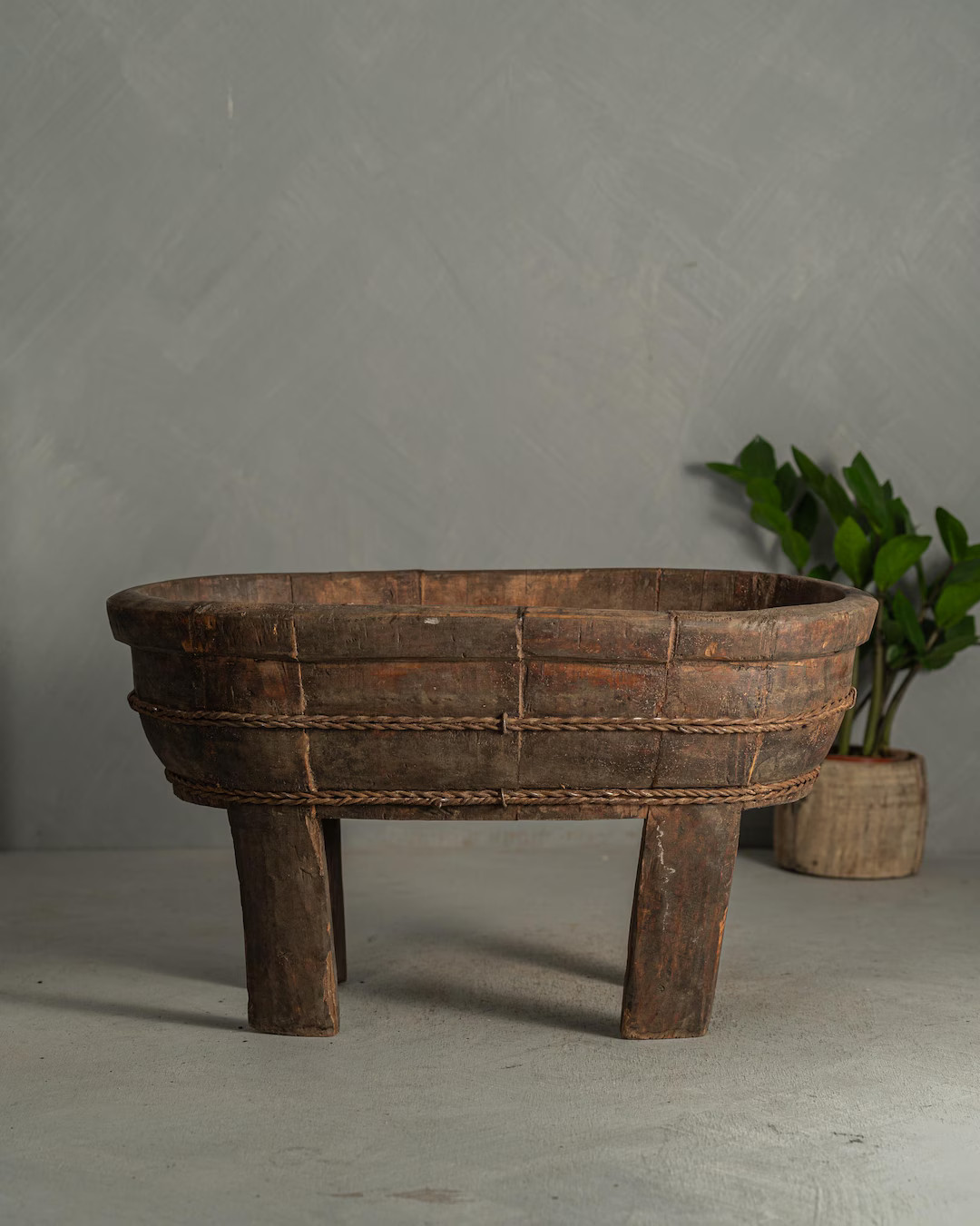 Wood Rustic Footed Bowl Tray / Fruit Bowl / Baby Bath (Free Shipping) | Etsy (US)
