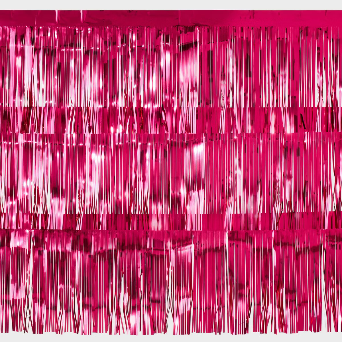 Hot Pink Metallic Layered Fringe Decor - Spritz™ | Target