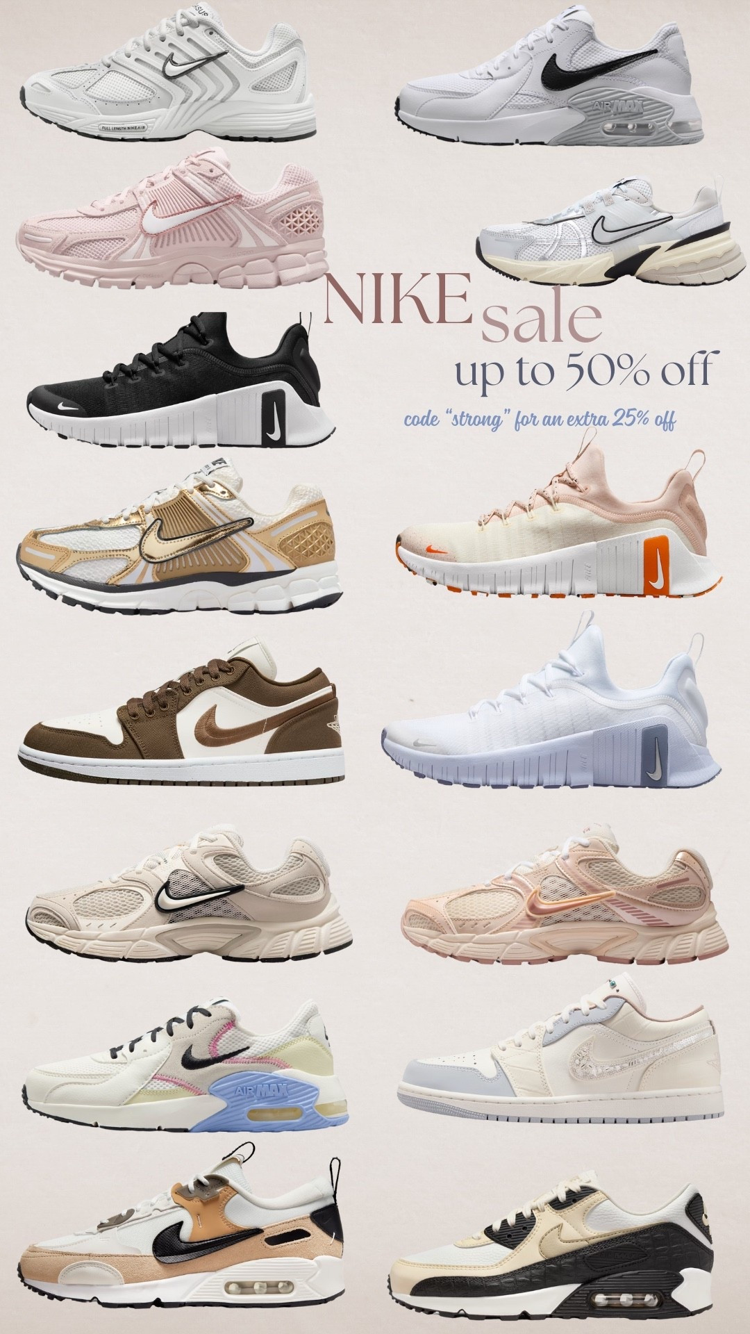 Nike Sale! Extra 25% off with code “strong” 🤍




Nike, Sneakers, Shoes 

#LTKGiftGuide