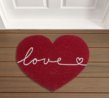 Love Script Figural Doormat | Pottery Barn (US)