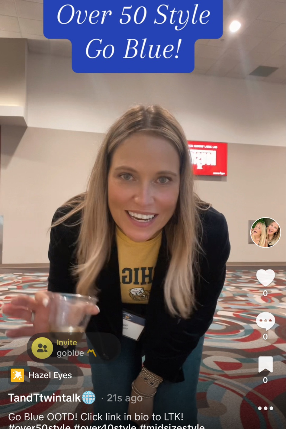 Go Blue OOTD! Click link in bio to LTK! #over50style #over40style #midsizestyle #goblue #gamedayoutfits

#LTKstyletip #LTKmidsize #LTKover40