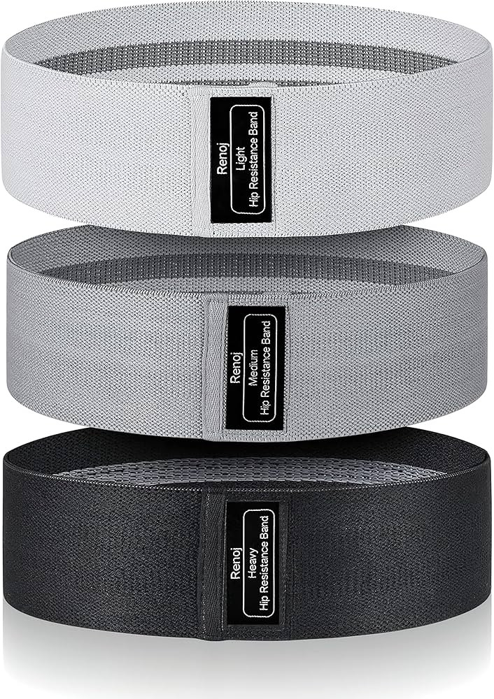 RenoJ Resistance Bands, Resistance Bands Set for Men and Women, 3 Set Exercise Pilates Booty Fabr... | Amazon (UK)