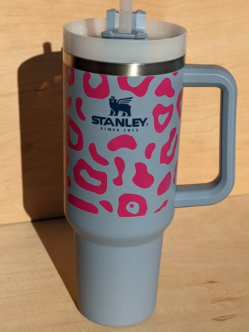 Cheetah Print Premium Vinyl Wrap For Stanley 40 oz Tumbler | Etsy (US)
