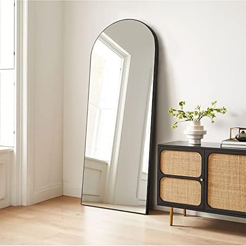 PexFix Full Length Mirror 65"x22" Sleek Arched-Top Floor Mirror Bedroom Dressing Mirror Arched Wa... | Amazon (US)