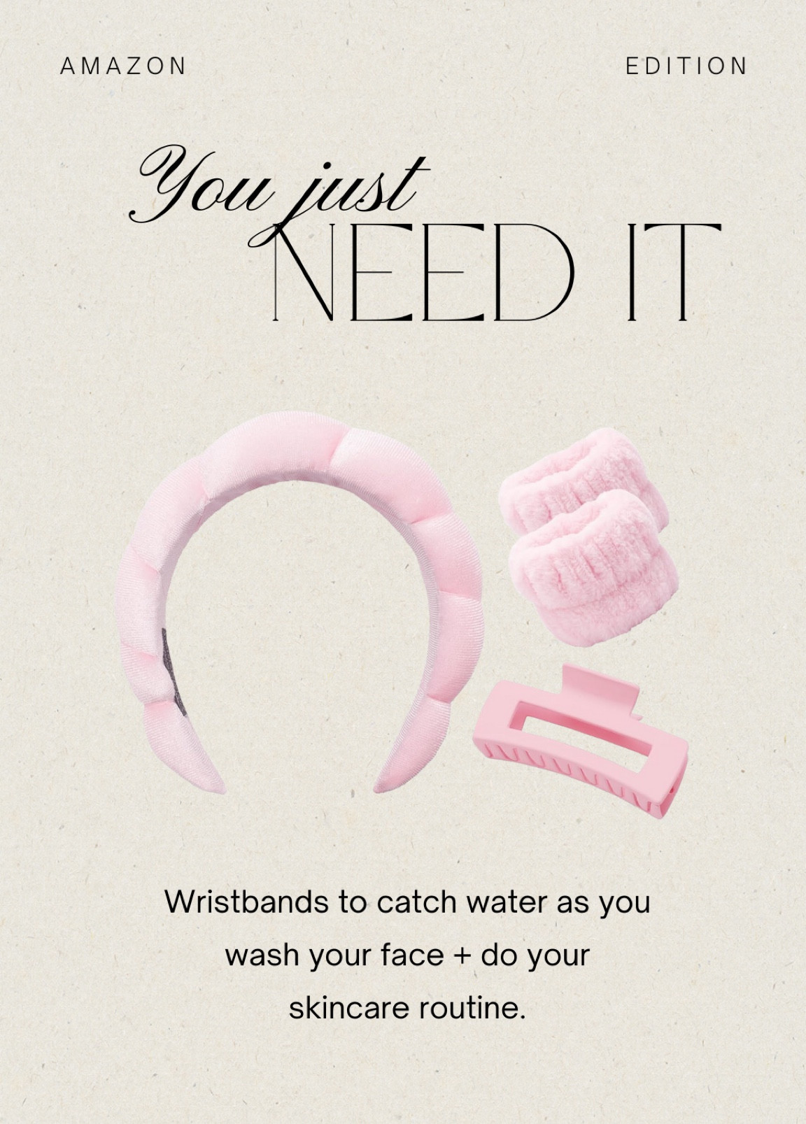 Talk about a skincare routine GAME CHANGER. Wristbands to catch the water while washing your face. 👏🏼

Skincare • skin tip • gift guide • stocking stuffer • pink things • gift for your bff

#LTKGiftGuide #LTKbeauty