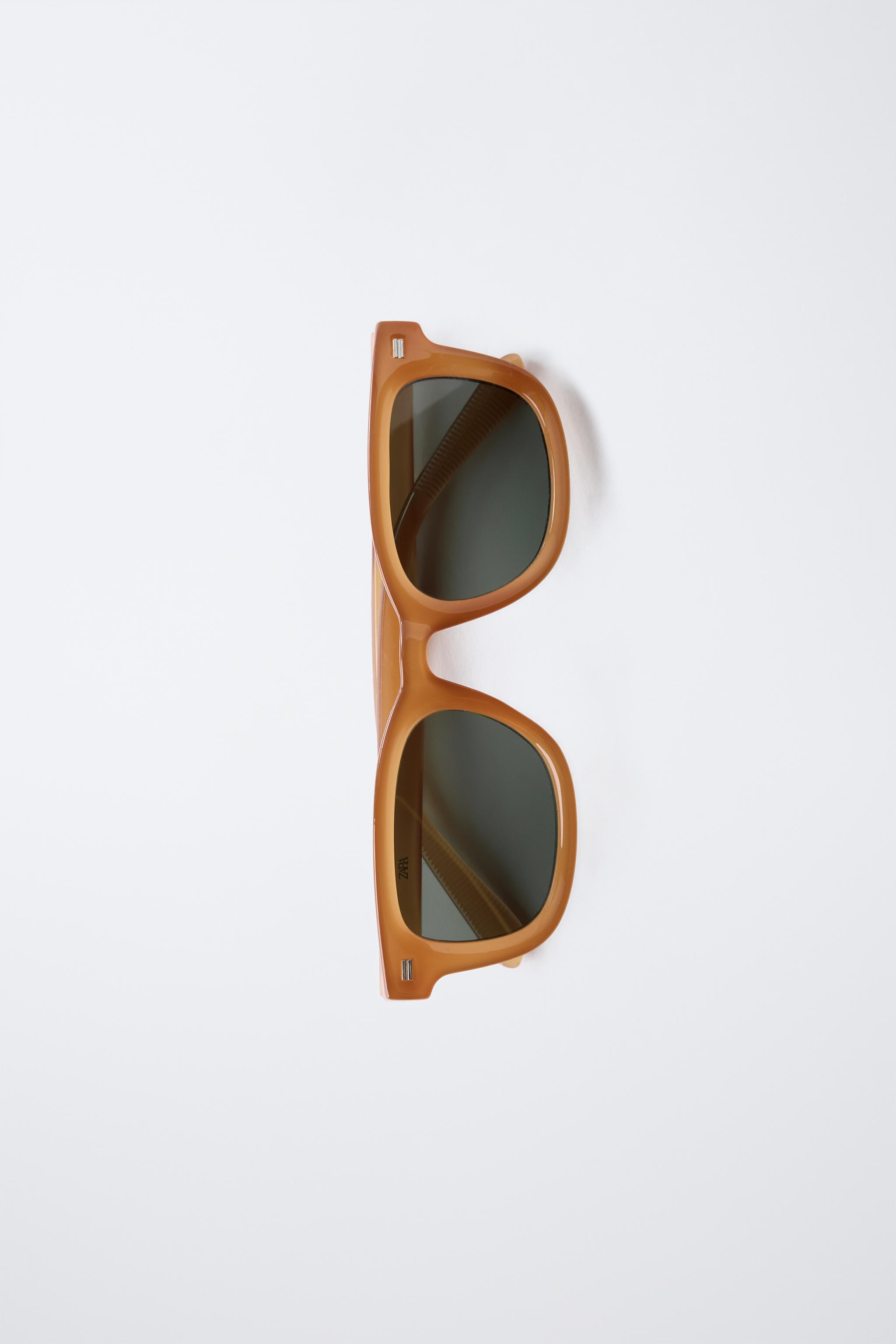 SQUARE TRANSLUCENT FRAME SUNGLASSES | Zara US