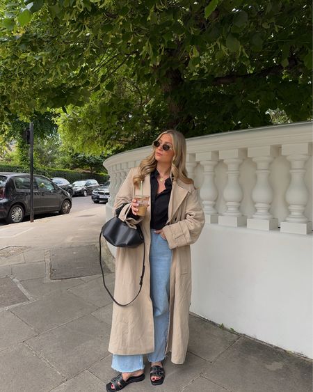 Casual daytime outfits are my fave, so so happy I found this trench! Been looking for a linen blend one for ages that is the perfect length for me! I wear size M for ref. 

Also wearing my go to jeans- W28 Short length (linked down below) 

#LTKeurope #LTKstyletip #LTKsummer