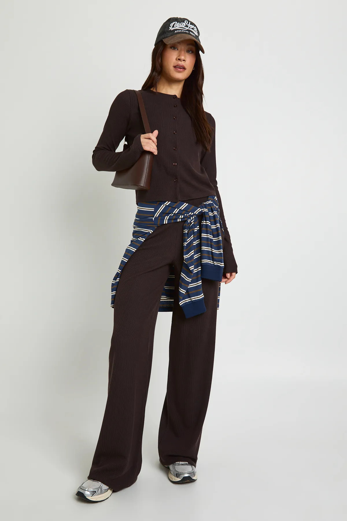 Tall Crinkle Cardigan & Wide Leg Trouser Set | boohoo (US & Canada)