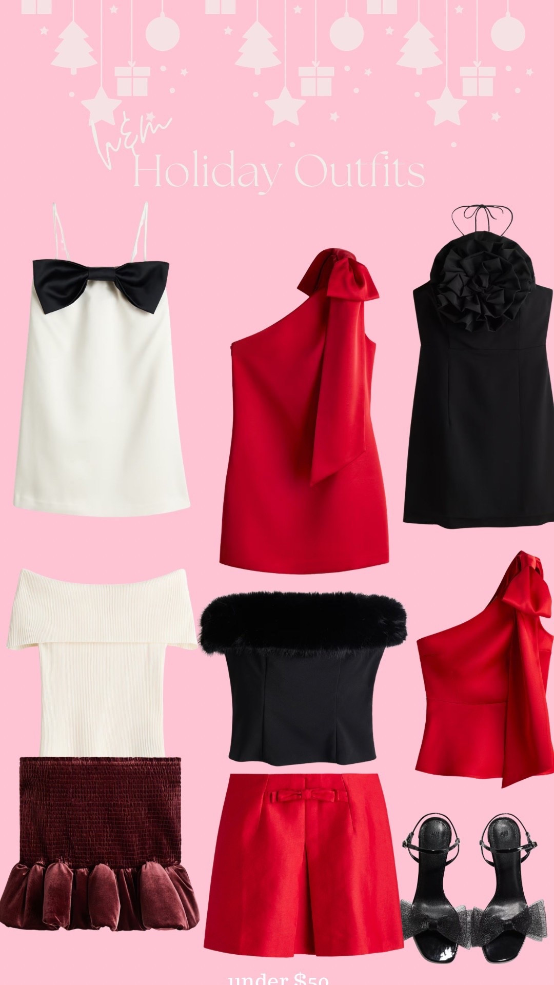 H&m holiday outfits, Christmas outfits, bow dress

#LTKHoliday #LTKFindsUnder50 #LTKFindsUnder100