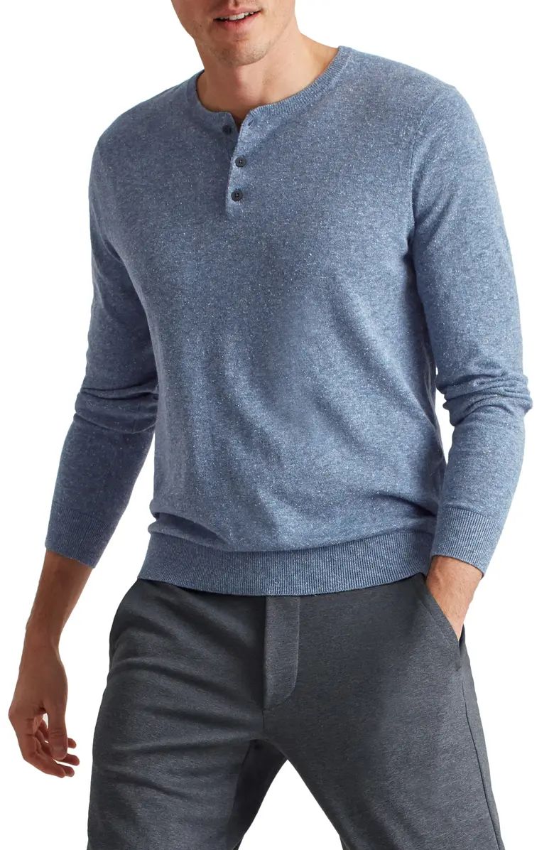Cotton Blend Long Sleeve Henley Sweater | Nordstrom