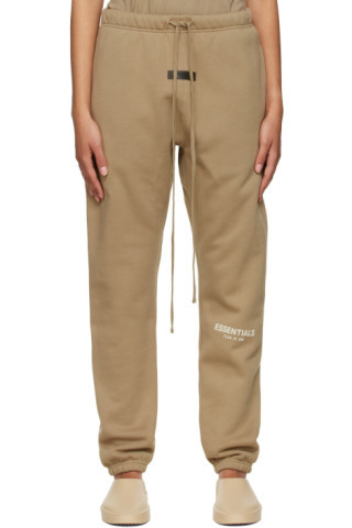 Tan Cotton Lounge Pants | SSENSE