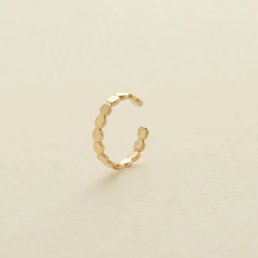 Made By Mary Single Poppy Ear Cuff | Dainty, Shimmery, Minimalist | Made By Mary | Made By Mary