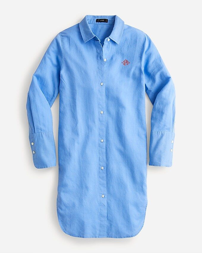 Beach shirt in linen-cotton blend | J.Crew US