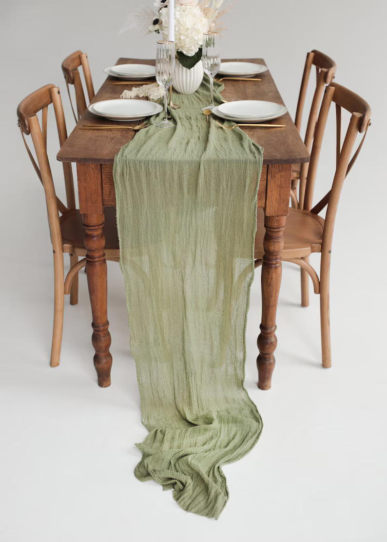 Olive Green wedding table decor Woodland baby shower centerpiece Birthday table decorations Green... | Etsy (US)