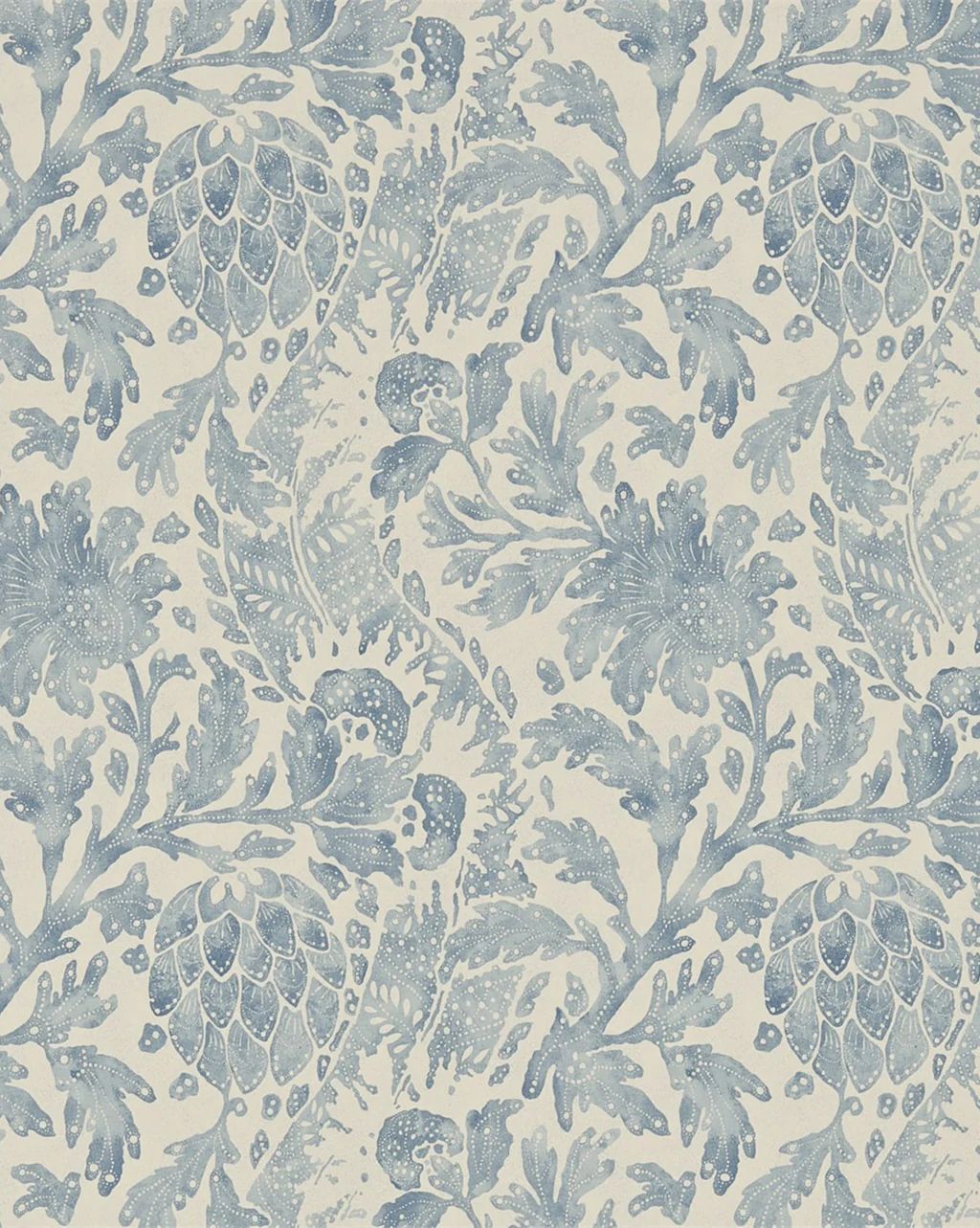 Blue Tonal Damask Wallpaper | McGee & Co.