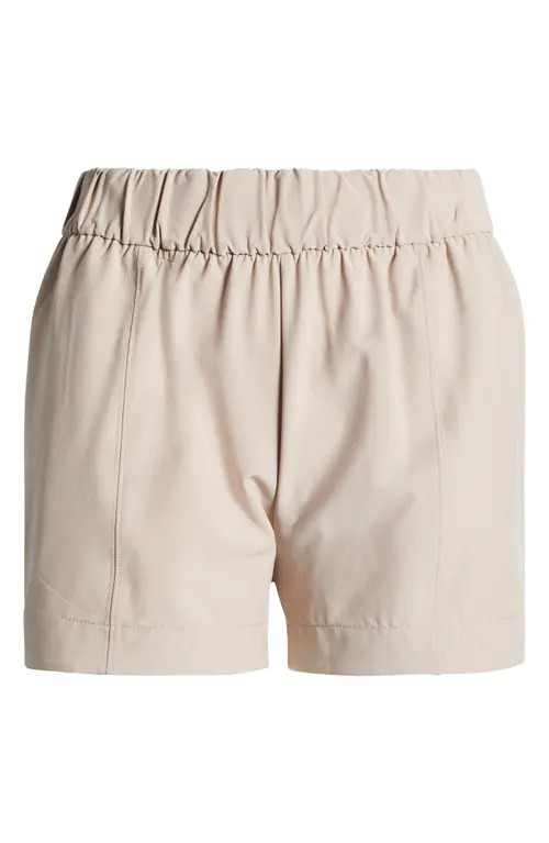 Zella Out & About Shorts in Tan Thread at Nordstrom, Size Medium | Nordstrom