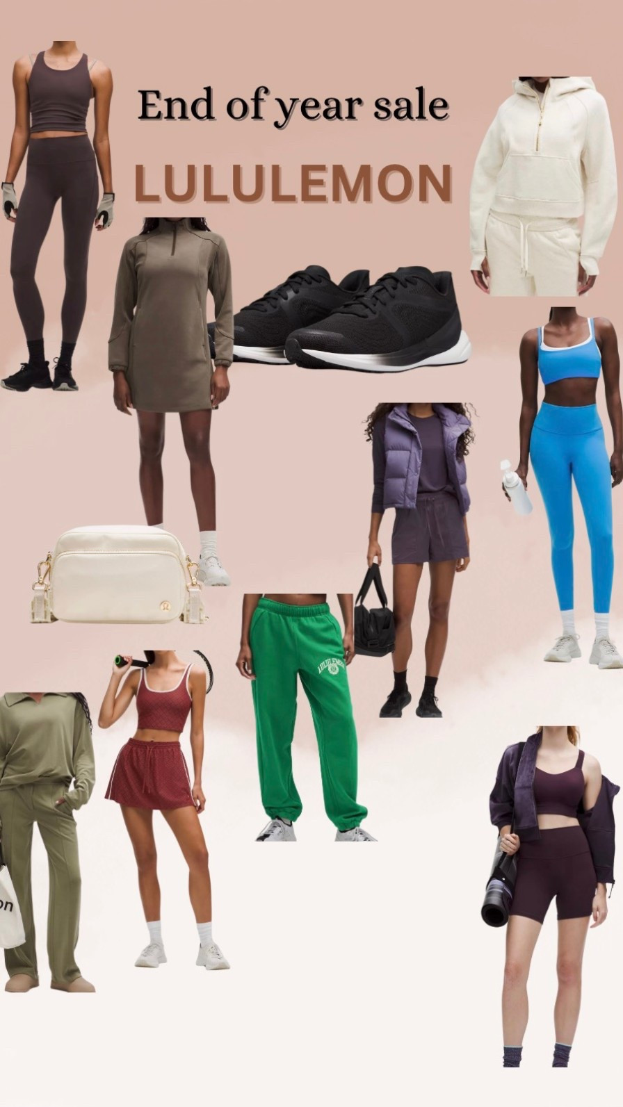 End of year sale- lululemon
Workout 
Activewear
Leggings
Sweats
Crossbody
Sneakers


#LTKootd #LTKSaleAlert #LTKFindsUnder100