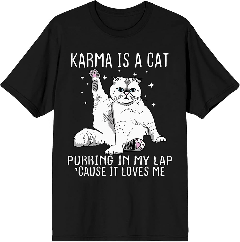 Women Crewneck Tee Tops Mens Tee Taylor Swift Karma Outfit Karma is a cat Tshirt outfit Amazon Fall | Amazon (US)