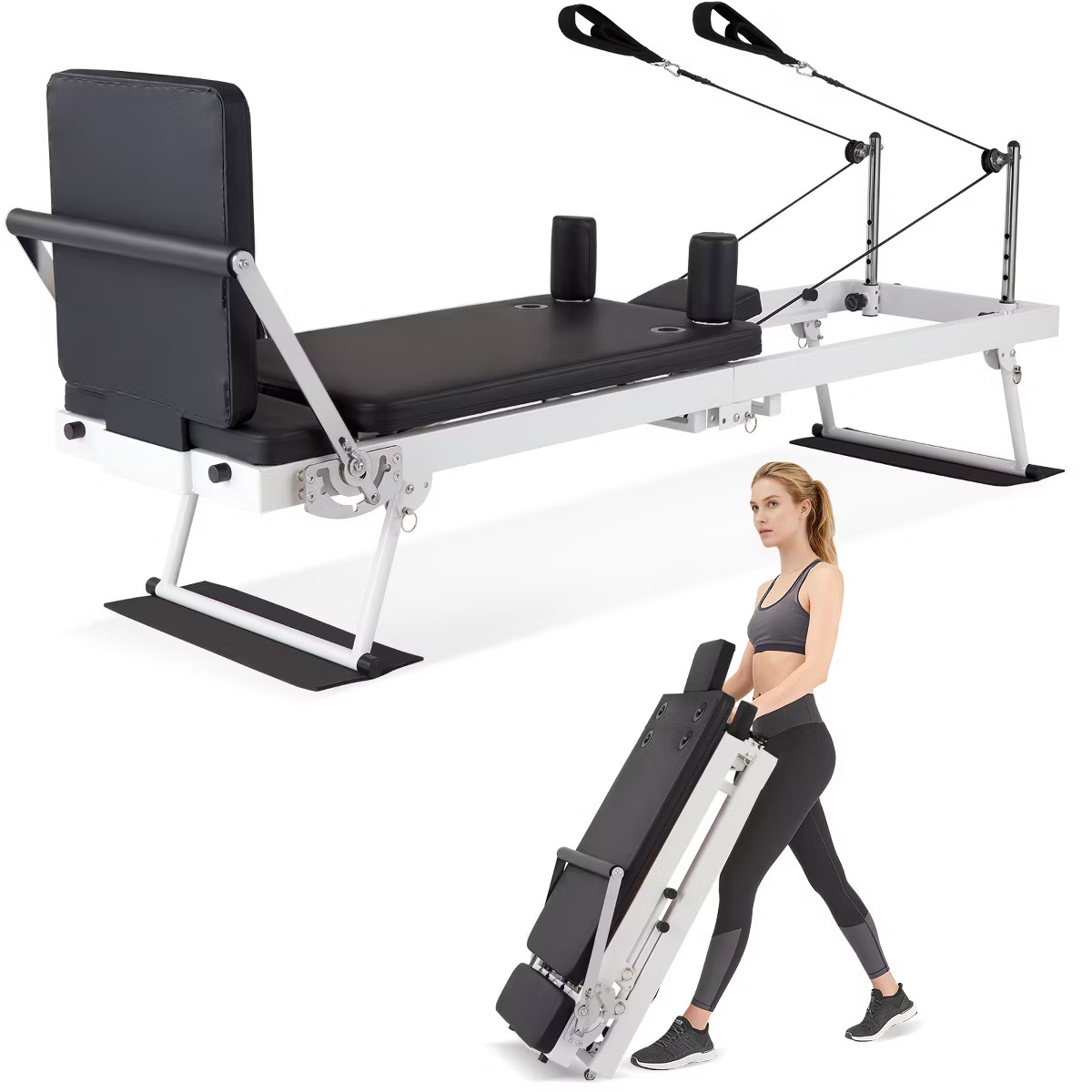 GOCAPTAIN Pilates Reformer, Foldable Pilates Machine for Home and Gym Workout with Jump Board, Sp... | Target