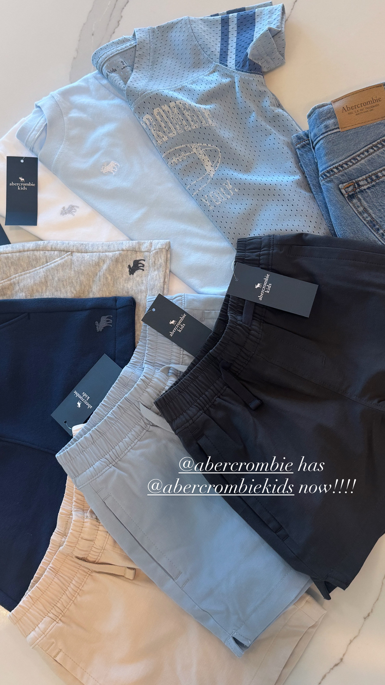 Abercrombie kids is THE BEST!!!! They are buy 1 get 1 50% off!!! I got Major a size 2T.  

 #LTKBaby #LTKKids