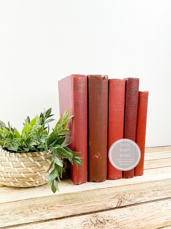 Mantel Decor Red Home Decor Red Shelf Decor Vintage Home | Etsy | Etsy (US)