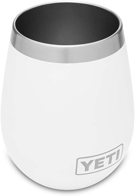 YETI Rambler 10 oz Wine Tumbler, Vacuum Insulated, Stainless Steel, White | Amazon (US)