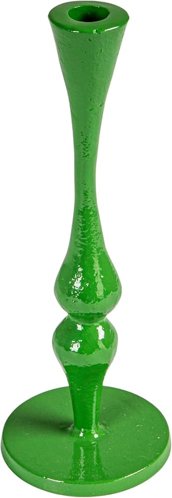 Creative Co-Op Cast Metal Taper Holder, Green | Amazon (US)