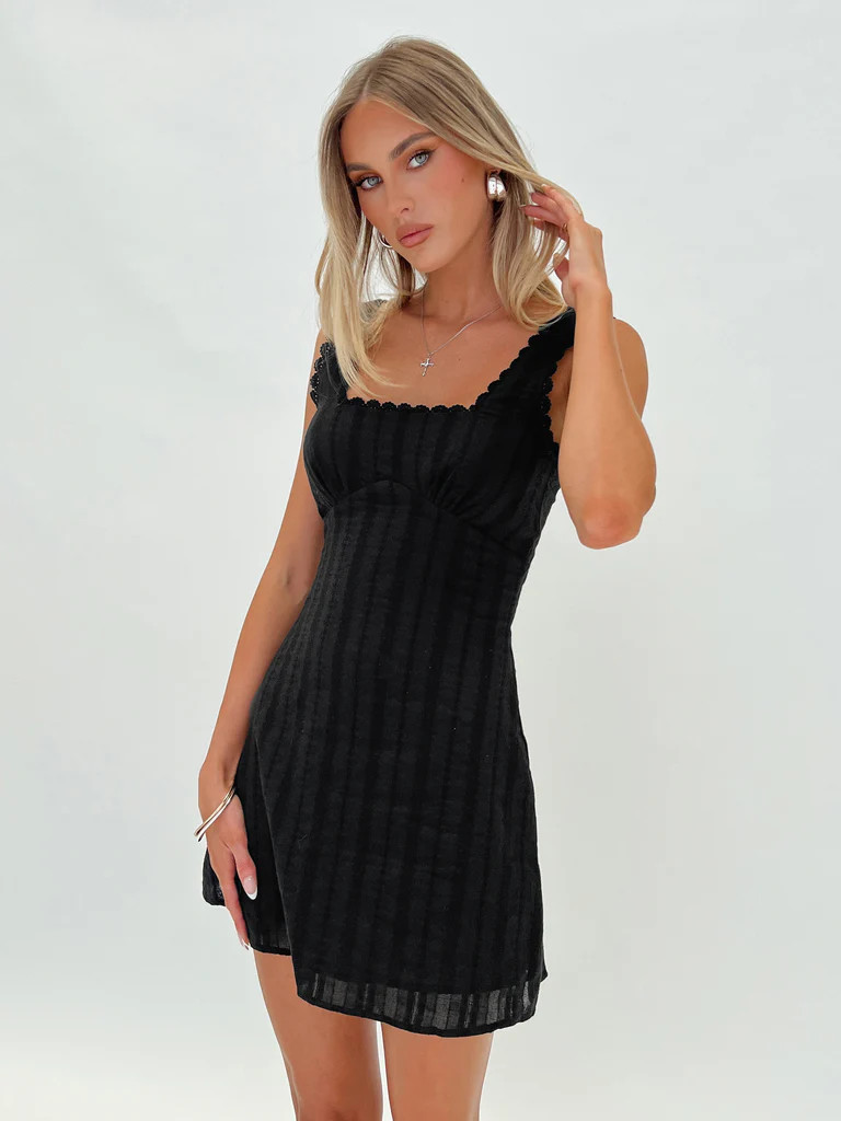 Dasha Mini Dress Black | Princess Polly US