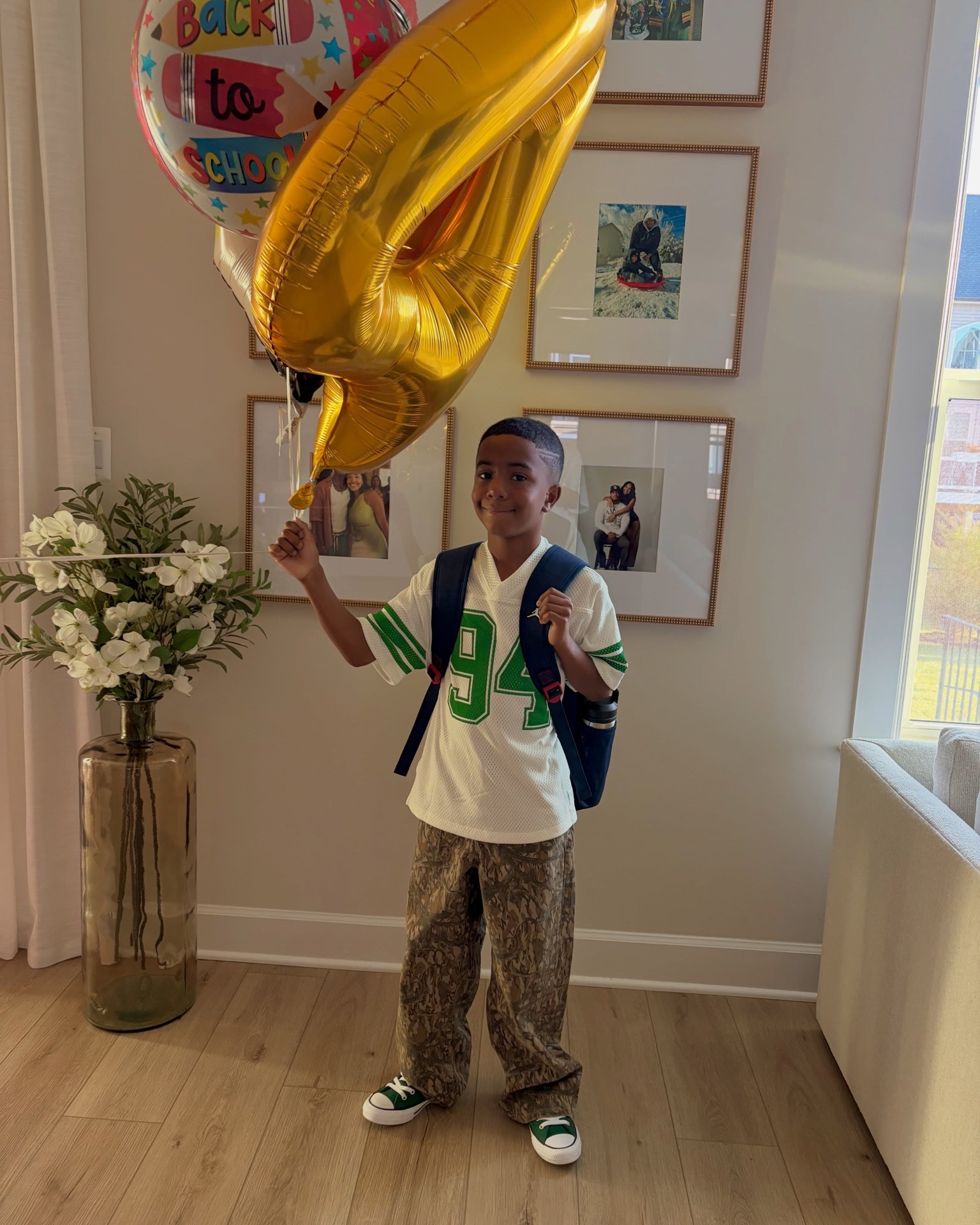 Ashton’s First Day of School Look🚌📚✏️! His top is from Old Navy & it sadly sold out but I tagged a similar one! 

I know my baby is going to have an amazing year and I can't wait to see it! "I'm excited for this fresh start!" -Ashton🥹❤️

#LTKdayinmylife #LTKmomlife #LTKKids