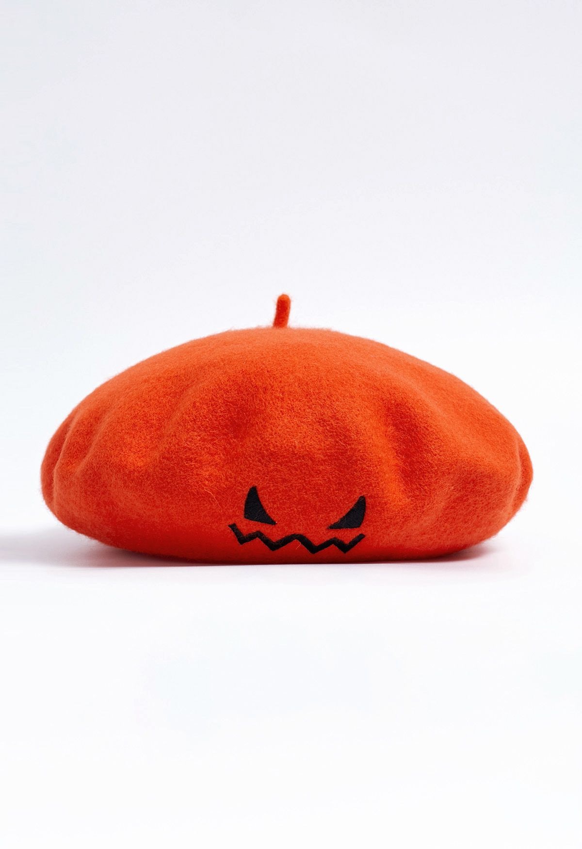 Wicked Pumpkin Beret Hat in Orange | Chicwish