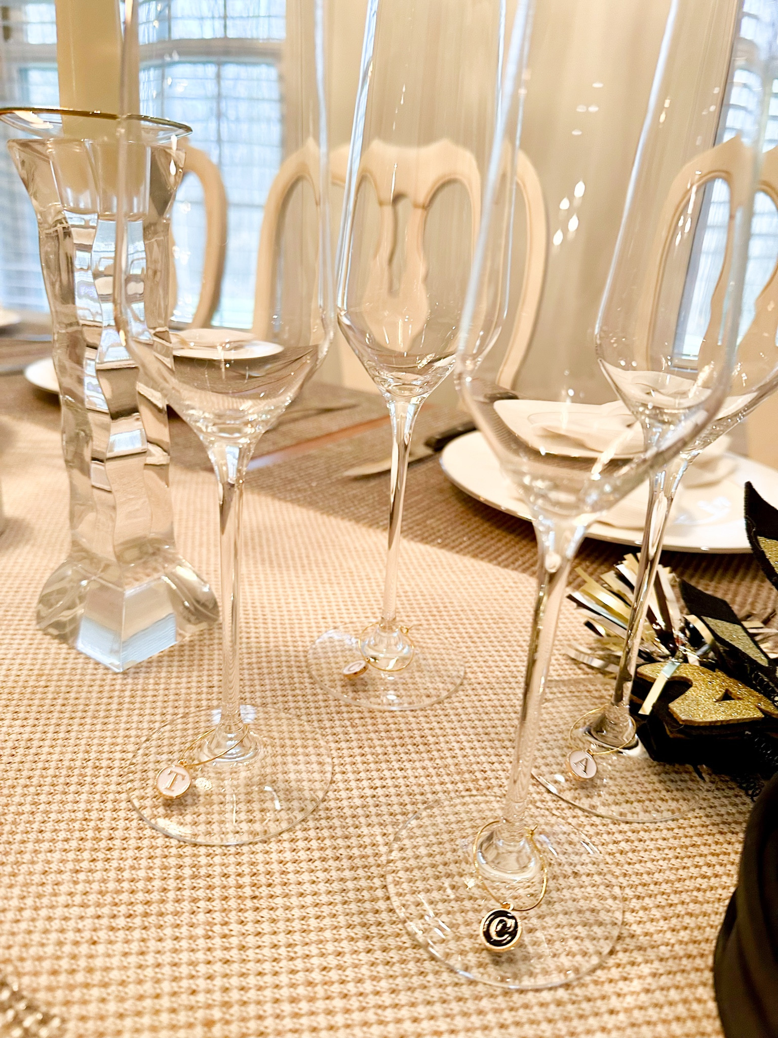 Champagne flutes, wine tags, dining room decor, Amazon finds, wine charms

#LTKHome #LTKFindsUnder50 #LTKHoliday