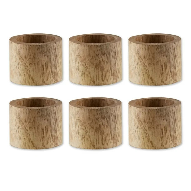 DII Light Finish Wood Band Napkin Ring (Set of 6) - Walmart.com | Walmart (US)