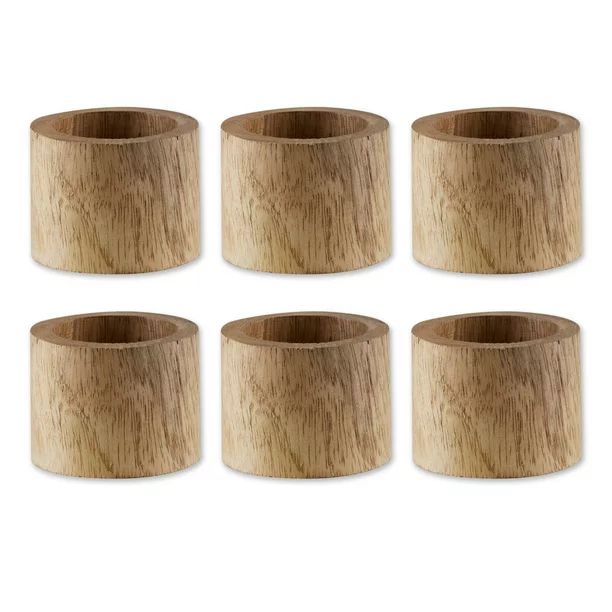 DII Light Finish Wood Band Napkin Ring (Set of 6) - Walmart.com | Walmart (US)
