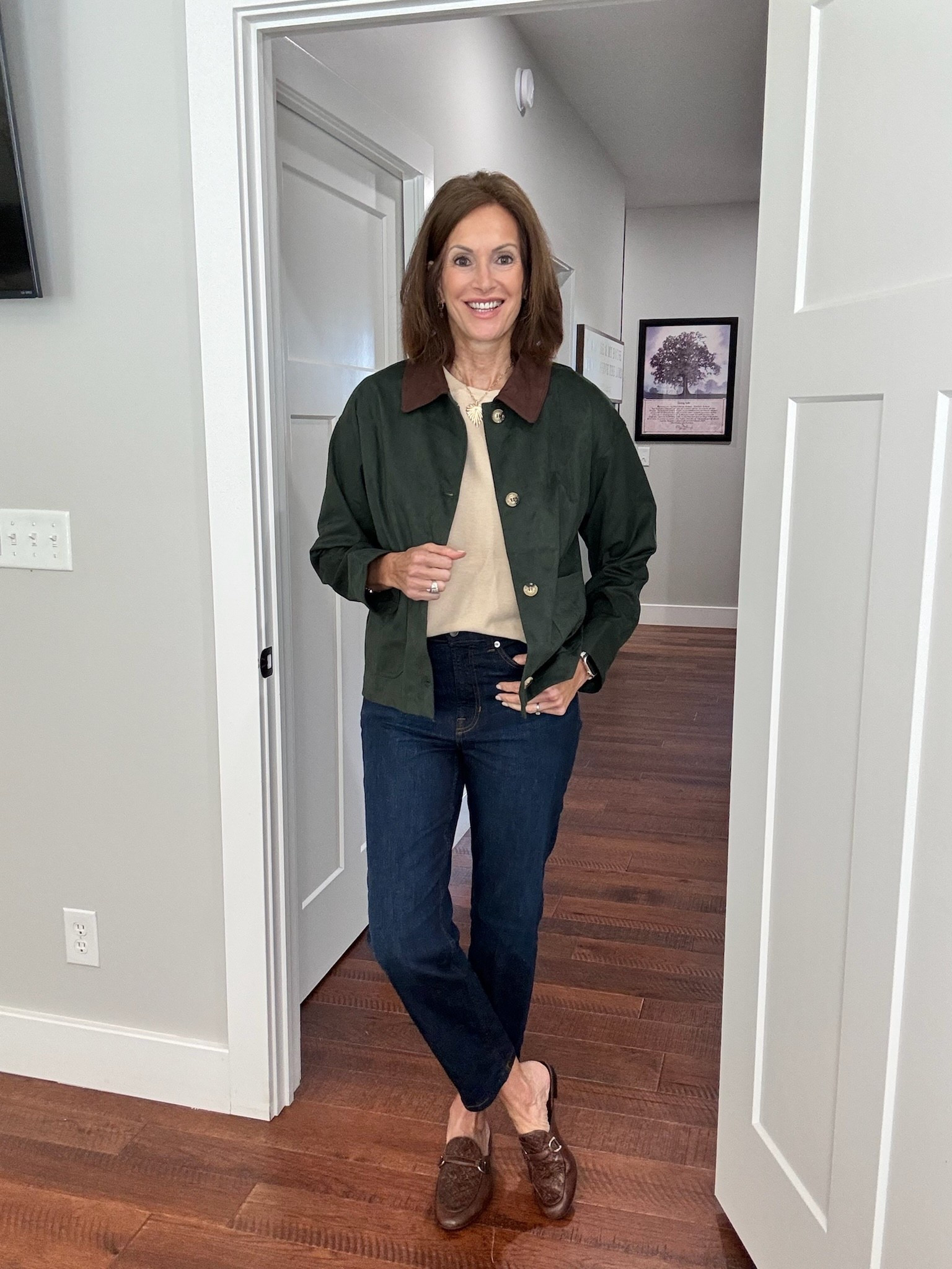 Love this jacket! 

Faux suede bubble hem
jacket - M
Sweater Tee - M
Jeans - size 10

trendy outfit, chic fall style, stylish casual look, comfy fall fashion, wardrobe essentials

#LTKSeasonal #LTKTall #LTKOver40