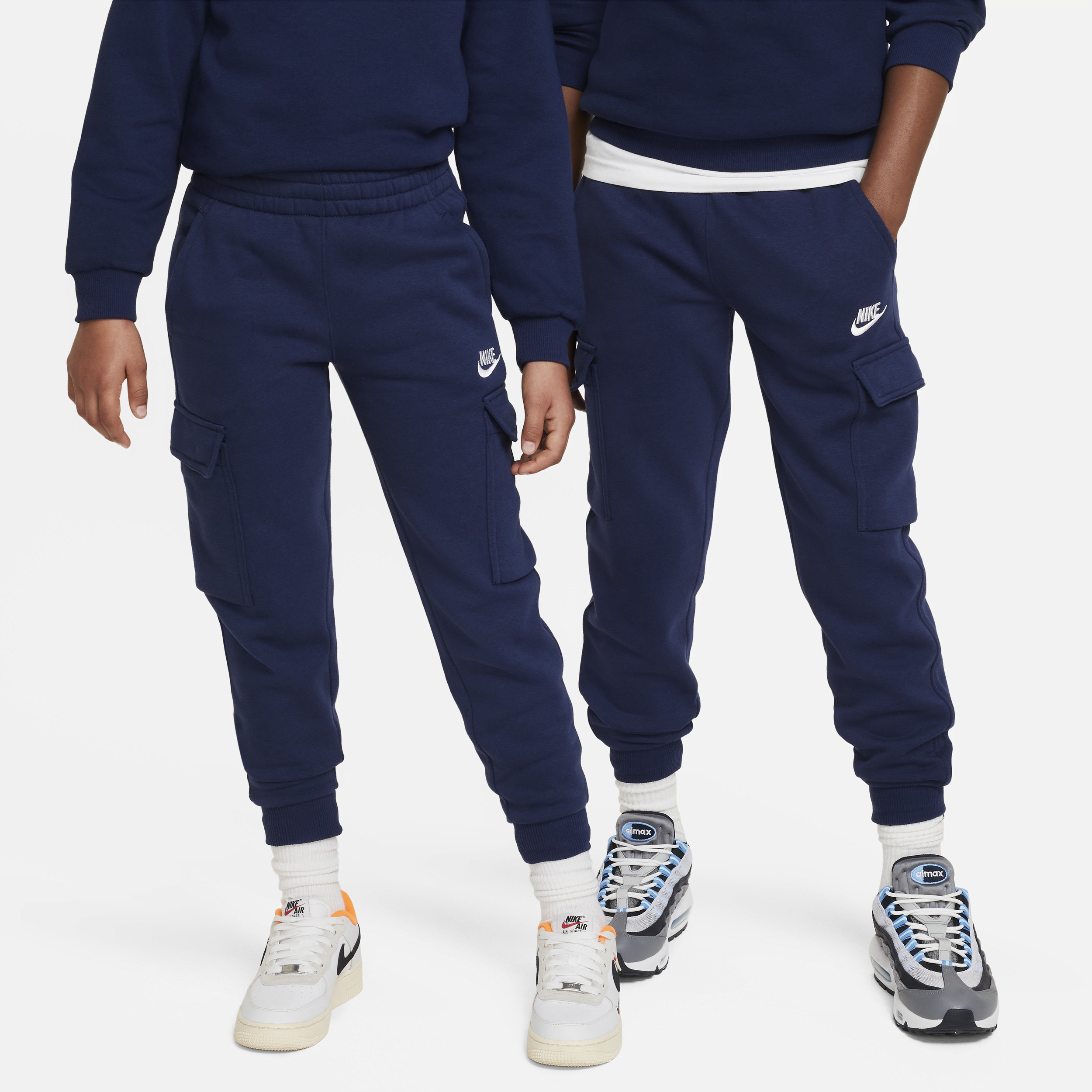 Nike Sportswear Club Fleece Big Kids' Cargo Pants in Blue | FD3012-410 | Nike (US)