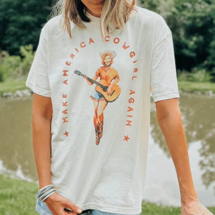 Make America Cowgirl Tee | Mountain Moverz