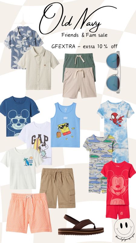 GAP’s Friends & Fam sale is live!

Up to 50% off everything plus an extra 10% off with code GFEXTRA 

Toddler Boys outfits for summerr

#LTKKids #LTKFamily #LTKSaleAlert